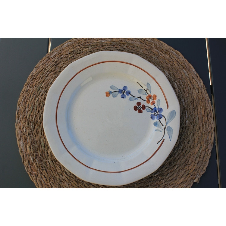 Lot de 4 assiettes plates Sarreguemines