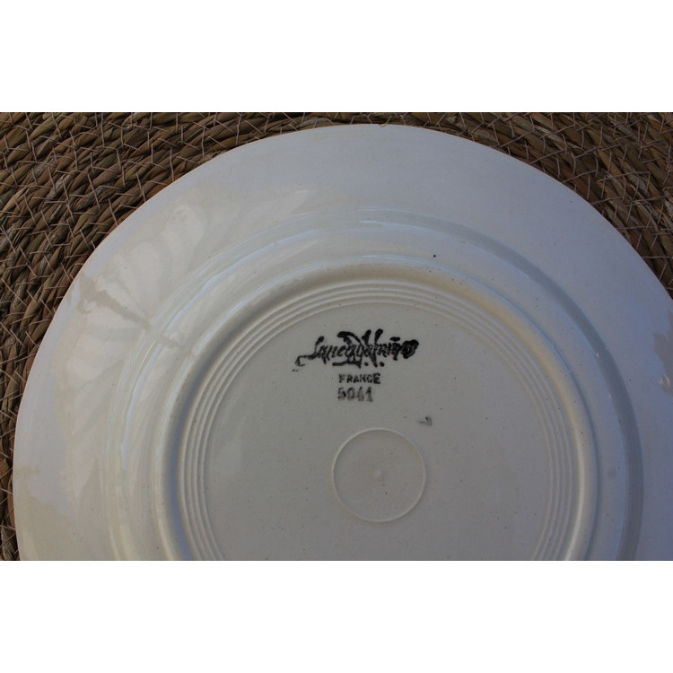 Lot de 4 assiettes plates Sarreguemines