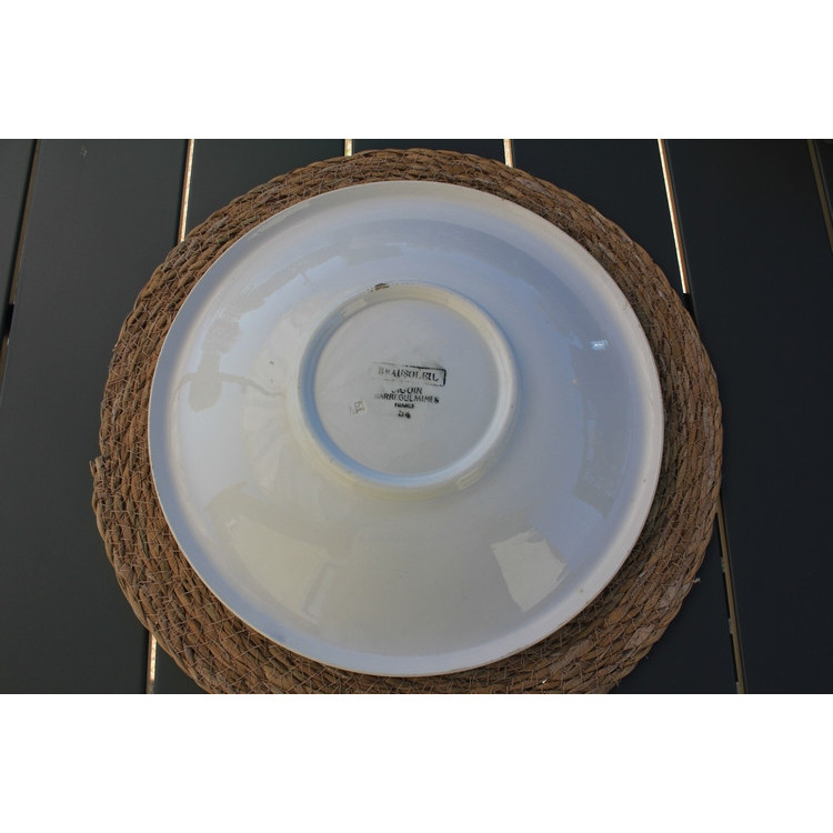 Plat rond Digoin Sarreguemines