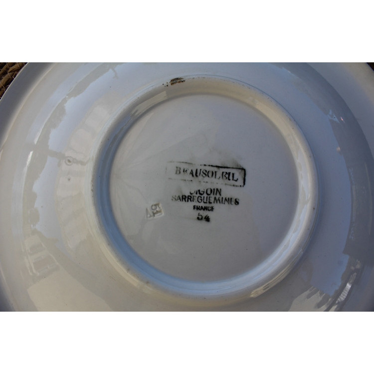 Plat rond Digoin Sarreguemines