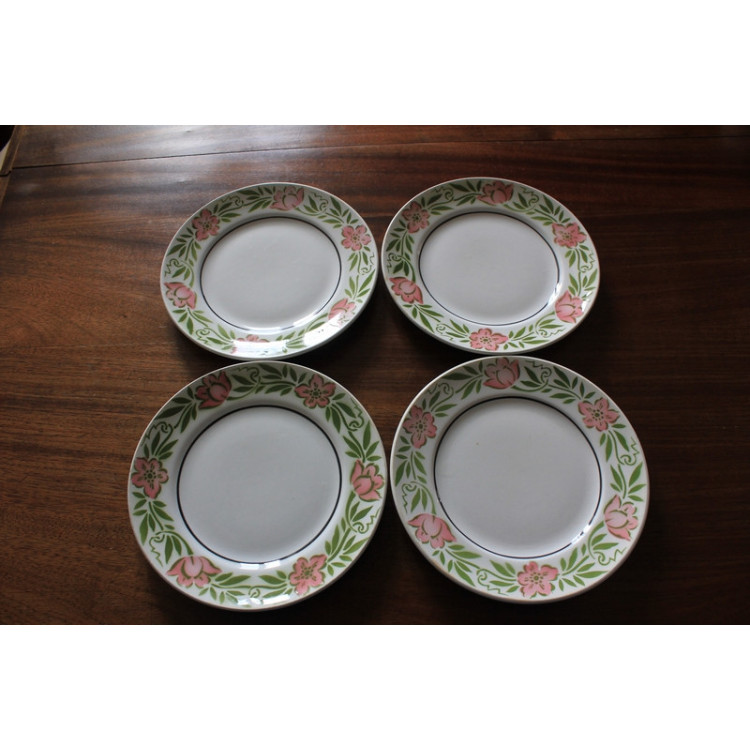 Lot de 4 assiettes à dessert Moulin des Loups