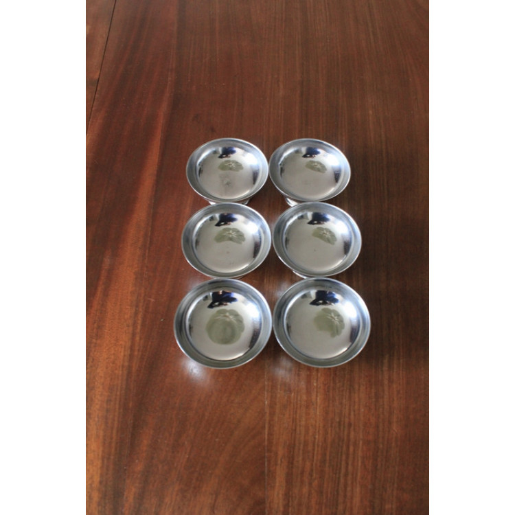 Lot de 6 coupe à glace en inox