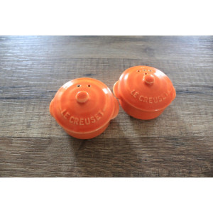 Salière et poivrière Le Creuset vintage
