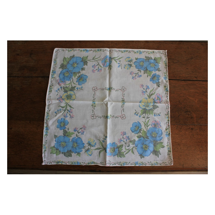 Lot de 5 serviettes de table anciennes