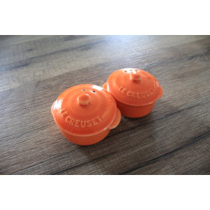 Salière et poivrière Le Creuset vintage