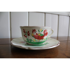 Grande tasse et soucoupe St Clément