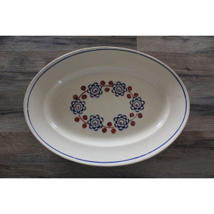 Grand plat ovale Badonviller