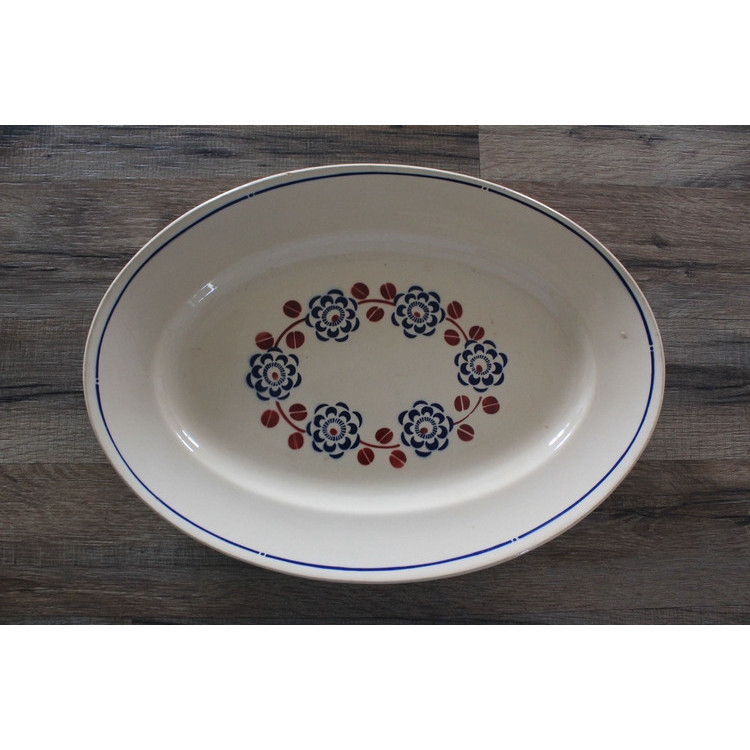 Grand plat ovale Badonviller