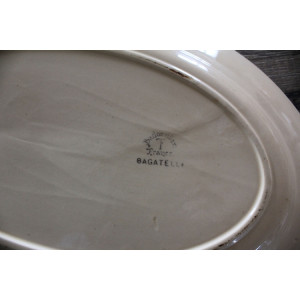 Grand plat ovale Badonviller