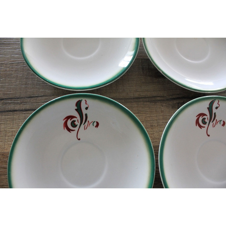 Lot de 4 sous tasses Digoin