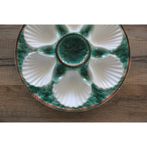 Assiette vintage à coquillages sans marque