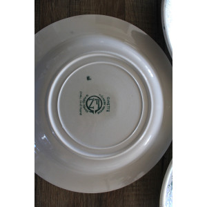 Lot de 3 assiettes creuses Faïencerie Nouvelle Givors