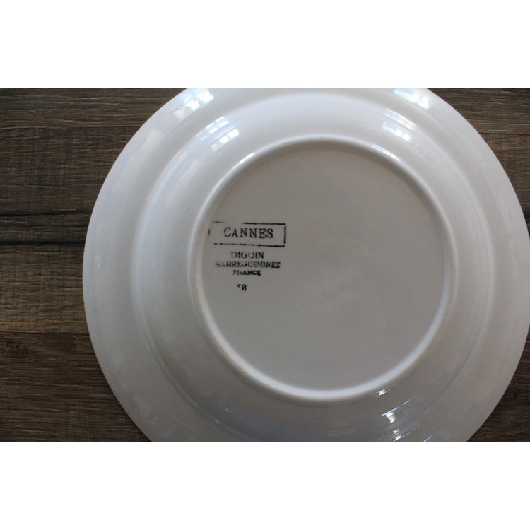 Assiette creuse Digoin Sarreguemines